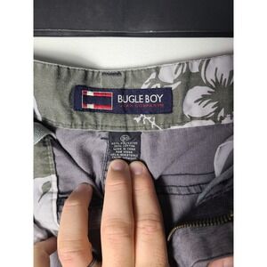 Bugle Boy Jean Company Men 30 Cargo Shorts Gray Utility Gorpcore Campcore Hiking